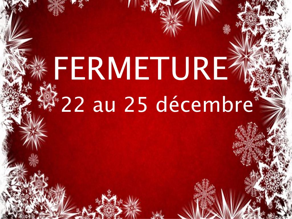 Congés de noël 2019
