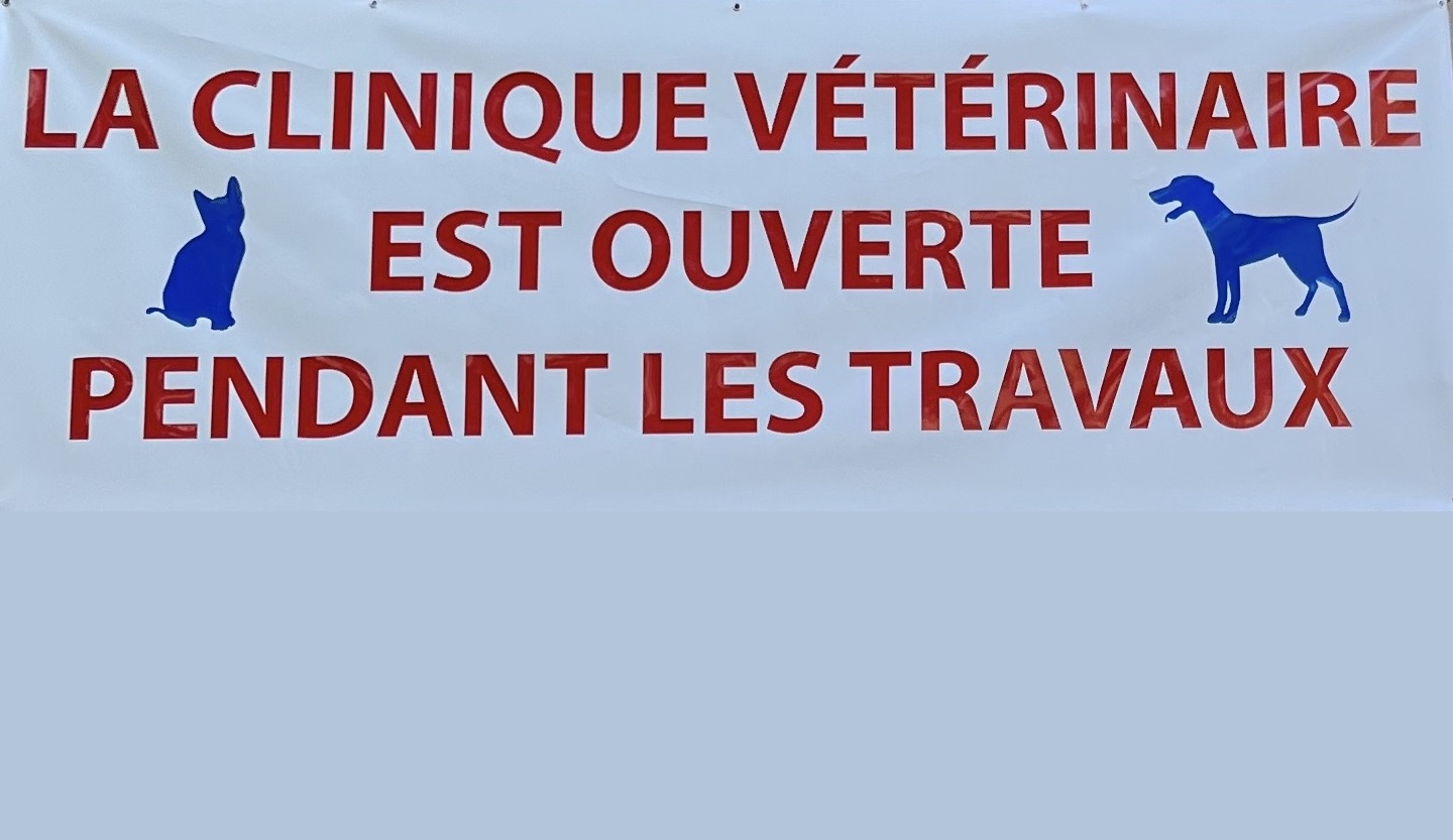 La clinique est ouverte pendant les travaux.